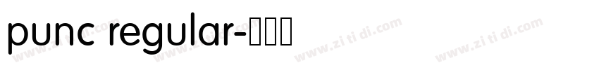 punc regular字体转换 punc regular字体转换